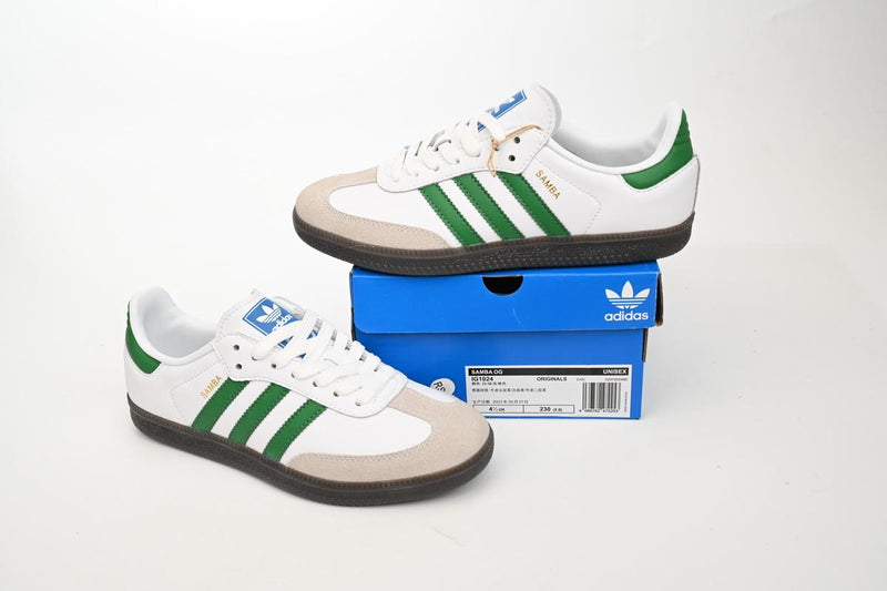 Samba OG Black Vintage White Green